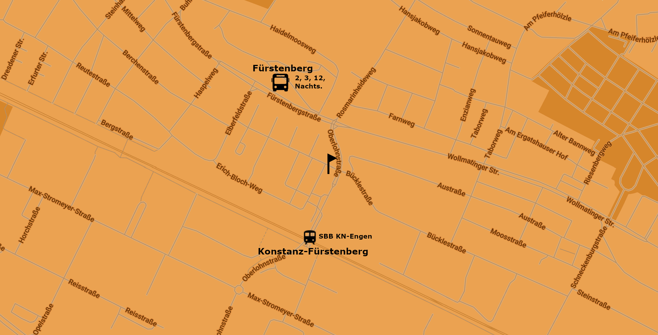 Map showing the location of Contrast in Konstanz