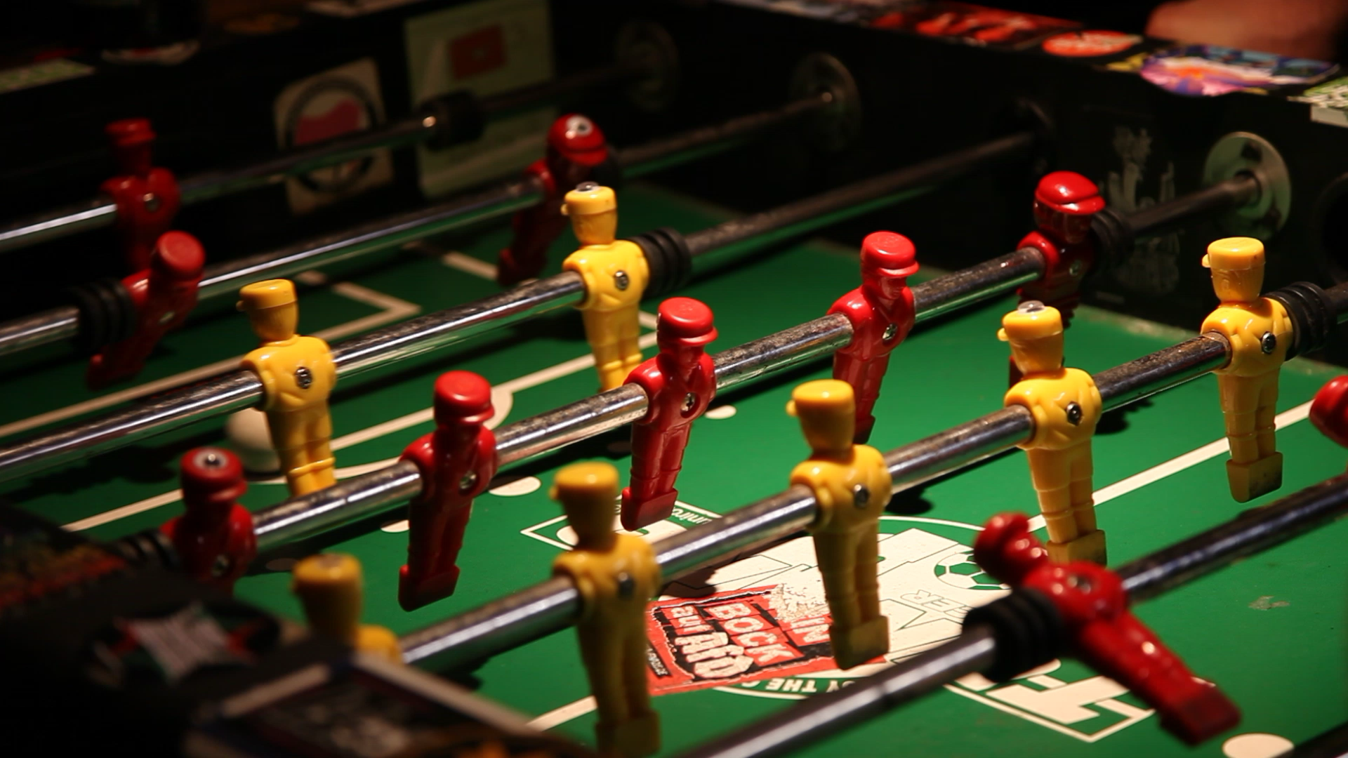 A round of table football